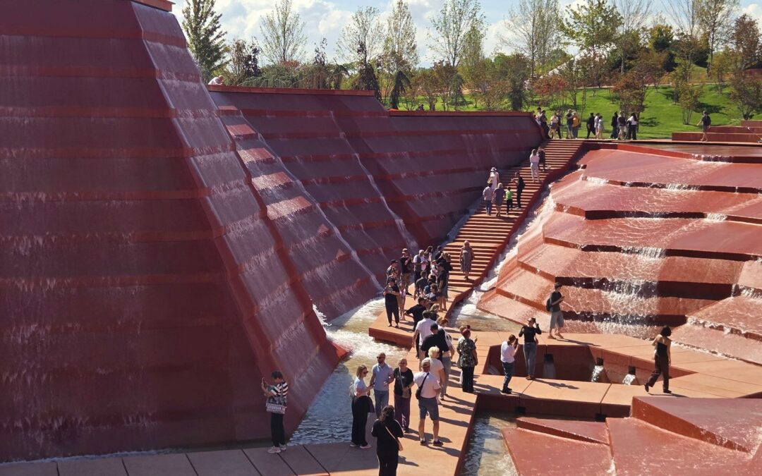 Амфитеатр воды в парке Галицкого г. Краснодар